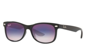 Image of Ray-Ban Junior RJ9052S Sunglasses 100/X0-48 - Black Frame, Blue Mirror Red Lenses