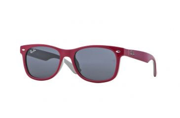 Image of Ray-Ban RJ9052S Single Vision Prescription Sunglasses RJ9052S-177-87-4715 - Lens Diameter: 47 mm, Frame Color: Top Red / Fuxia On Gray