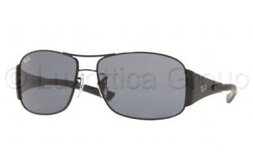 Image of Ray-Ban Junior RJ9516S Bifocal Sunglasses - Shiny Black Frame w/ Gray 55 mm Diameter Lenses, 220-87-5514