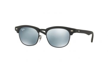 Image of Ray-Ban Junior RJ9050S Sunglasses for Kids with No-Line Progressive Rx Prescription Lenses RJ9050S-100S30-45 - Lens Diameter 45 mm, Frame Color Matte Black