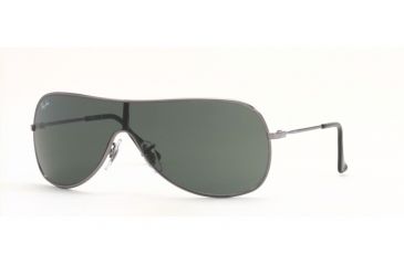 Image of Ray-Ban Junior Sunglasses RJ9507S for Kids 200/71-21 - Gunmetal Frame, Green Lenses