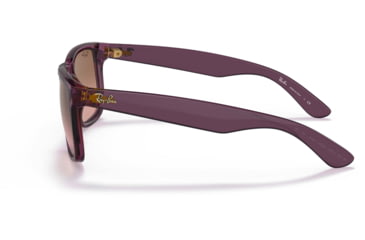 Image of Ray-Ban Justin Sunglasses - Mens, Pink Gradient Brown Lenses, Transparent Violet Frame, 55, RB4165-659514-55