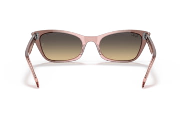 Image of Ray-Ban Lady Burbank RB2299 Sunglasses, Brown Vintage Lenses, Transparent Pink, 52, RB2299-1344BG-52