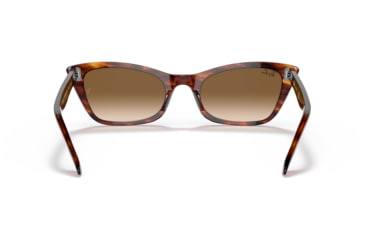 Image of Ray-Ban Lady Burbank RB2299 Sunglasses, Clear Gradient Brown Lenses, Striped Havana, 52, RB2299-954-51-52