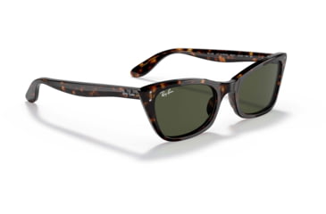 Image of Ray-Ban Lady Burbank RB2299 Sunglasses, Green Lenses, Havana, 52, RB2299-902-31-52