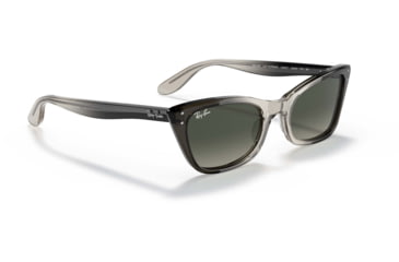 Image of Ray-Ban Lady Burbank RB2299 Sunglasses, Grey Gradient Lenses, Transparent Gray, 52, RB2299-134071-52