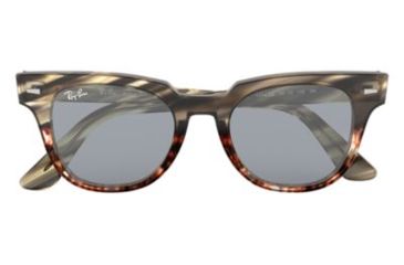 Image of Ray-Ban METEOR RB2168 Progressive Prescription Sunglasses, 50mm, Grey Gradient/Brown Striped, RB2168-1254Y5-50-PRO