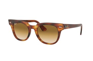 Image of Ray-Ban METEOR RB2168 Progressive Prescription Sunglasses RB2168-954-51-50 - Lens Diameter 50 mm, Frame Color Stripped Havana