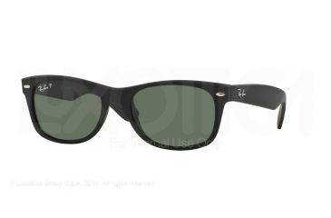 Image of Ray-Ban New Wayfarer Bifocal Sunglasses RB2132 with Lined Bi-Focal Rx Prescription Lenses RB2132-622-58-55 - Lens Diameter 55 mm, Frame Color Rubber Black