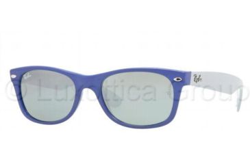 Image of Ray-Ban New Wayfarer Bifocal Sunglasses RB2132 with Lined Bi-Focal Rx Prescription Lenses RB2132-801-40-5218 - Lens Diameter: 52 mm, Frame Color: Dark Blue