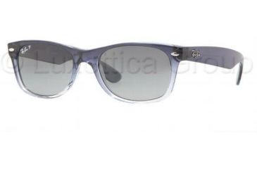 Image of Ray-Ban New Wayfarer Bifocal Sunglasses RB2132 with Lined Bi-Focal Rx Prescription Lenses RB2132-822-78-5218 - Lens Diameter: 52 mm, Frame Color: Blue Gradient Transparent