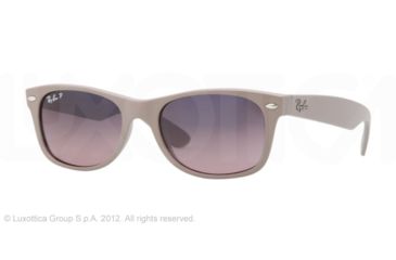 Image of Ray-Ban New Wayfarer Bifocal Sunglasses RB2132 with Lined Bi-Focal Rx Prescription Lenses RB2132-886-77-55 - Lens Diameter 55 mm, Lens Diameter 55 mm, Frame Color Matte Beige