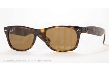Image of Ray-Ban New Wayfarer Bifocal Sunglasses RB2132 with Lined Bi-Focal Rx Prescription Lenses RB2132-902-57-55 - Lens Diameter 55 mm, Frame Color Tortoise