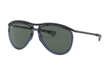 Image of Ray-Ban OLYMPIAN AVIATOR RB2219 Progressive Prescription Sunglasses, 59mm, RB2219-128802-59-PRO