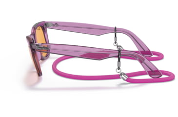 Image of Ray-Ban Original Wayfarer RB2140 Sunglasses, Transparent Violet, Orange Lenses, 50, RB2140-661313-50