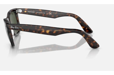 Image of Ray-Ban Original Wayfarer Sunglasses, Havana Frame, Green Lens, Bio-Acetate, 50, RB2140-135931-50
