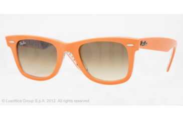 Image of Ray-Ban RB2140 SV Prescription Sunglasses - Orange/Subway Crystal Brown Gradient Frame / 50 mm Prescription Lenses, 102951-5022