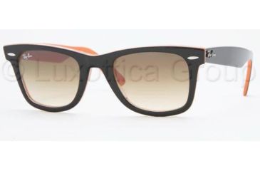 Image of Ray-Ban Original Wayfarer Prescription Sunglasses RB2140  RB2140-100251-4722 - Frame Color: Top Black On Transparent Orange, Lens Diameter: 47 mm