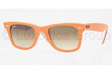 Image of Ray-Ban Original Wayfarer Prescription Sunglasses RB2140  RB2140-102951-4722 - Frame Color: Orange / Subway, Lens Diameter: 47 mm