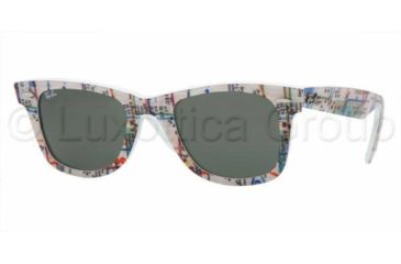 Image of Ray-Ban Original Wayfarer Prescription Sunglasses RB2140  RB2140-1033-4722 - Frame Color: Subway / White, Lens Diameter: 47 mm