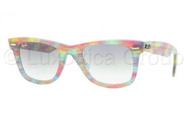 Image of Ray-Ban Original Wayfarer Prescription Sunglasses RB2140  RB2140-104132-5022 - Lens Diameter: 50 mm, Frame Color: Pink / Ruled Yellow