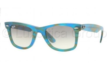 Image of Ray-Ban Original Wayfarer Prescription Sunglasses RB2140  RB2140-104232-5022 - Lens Diameter: 50 mm, Frame Color: Azure / Rule Yellow