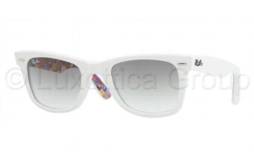 Image of Ray-Ban Original Wayfarer Prescription Sunglasses RB2140  RB2140-105032-5022 - Lens Diameter: 50 mm, Frame Color: Buttons Pins Top White