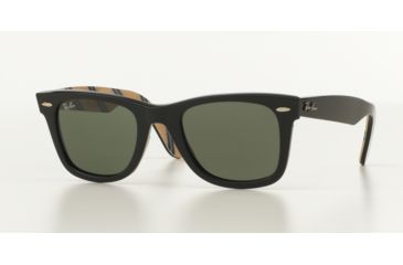 Image of Ray-Ban Original Wayfarer Prescription Sunglasses RB2140 RB2140-1074-5022 - Frame Color: Black Grey, Lens Diameter: 50 mm