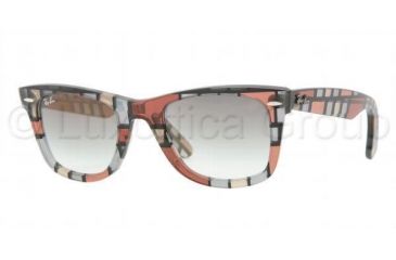 Image of Ray-Ban Original Wayfarer Prescription Sunglasses RB2140  RB2140-108332-5022 - Lens Diameter: 50 mm, Frame Color: Red-Beige Crystal