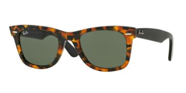 Image of Ray-Ban Original Wayfarer Prescription Sunglasses RB2140 RB2140-1157-50 - Lens Diameter 50 mm, Frame Color Spotted Black Havana