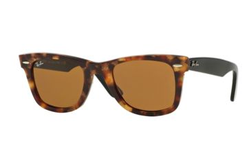 Image of Ray-Ban Original Wayfarer Prescription Sunglasses RB2140 RB2140-1160-50 - Lens Diameter 50 mm, Frame Color Spotted Brown Havana