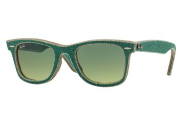 Image of Ray-Ban Original Wayfarer Prescription Sunglasses RB2140 RB2140-11663M-50 - Lens Diameter 50 mm, Frame Color Jeans Green