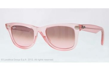 Image of Ray-Ban Original Wayfarer Sunglasses RB2140 6057X3-50 - Demi Gloss Pink Frame, Pink Gradient Brown Photo Lenses
