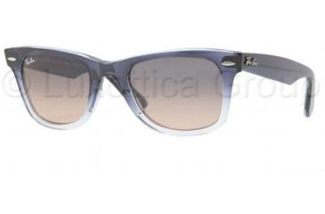 Image of Ray-Ban Original Wayfarer Sunglasses RB2140 822/N1-5022 - Blue Gradient On Transpa Crystal Gray Gradient Pink