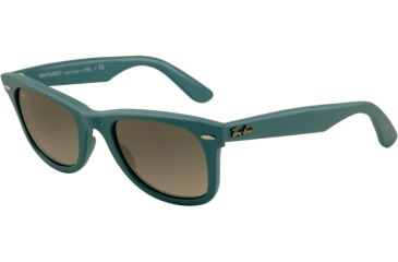 Image of Ray-Ban Original Wayfarer Sunglasses RB2140 884/71-5022 - Matte Torquise Frame, Gray Gradient Azure Lenses