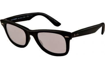 Image of Ray-Ban Original Wayfarer Sunglasses RB2140 901SP2-50 - Matte Black Frame, polar grey Lenses