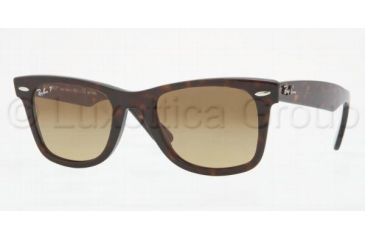 Image of Ray-Ban Original Wayfarer Sunglasses RB2140 902/M2-4722 - Havana Crystal Polarized Brown Gradient