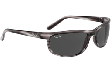 Image of Ray-Ban Predator 2 RB2027 Sunglasses, Striped Grey Havana, 62, RB2027-6430B1-62