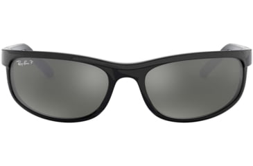 Image of Ray-Ban RB 2027 Sunglasses, Styles Black Frame / Polarized Crystal Mirror Gray Lenses, 601-W1-6200