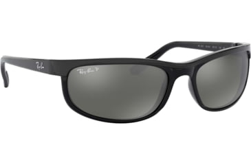 Image of Ray-Ban RB 2027 Sunglasses, Styles Black Frame / Polarized Crystal Mirror Gray Lenses, 601-W1-6200