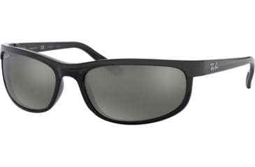 Image of Ray-Ban RB 2027 Sunglasses, Styles Black Frame / Polarized Crystal Mirror Gray Lenses, 601-W1-6200