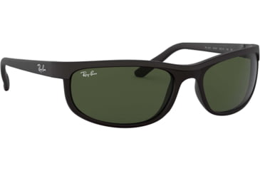 Image of Ray-Ban RB 2027 Sunglasses, Styles Black/Matte Black Frame / Crystal Green Lenses, W1847-6200