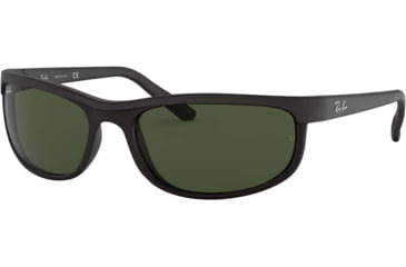 Image of Ray-Ban RB 2027 Sunglasses, Styles Black/Matte Black Frame / Crystal Green Lenses, W1847-6200