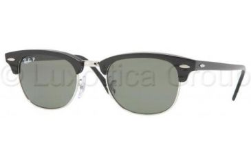 Image of Ray-Ban Clubmaster II Bifocal Sunglasses RB2156 with Lined Bi-Focal Rx Prescription Lenses RB2156-901-58-4921 - Frame Color: Black, Lens Diameter: 49 mm