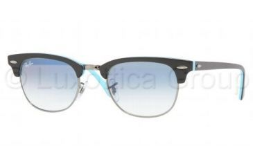 Image of Ray-Ban RB2156 Bifocal Sunglasses - Top Black On Dark Azure Frame / 49 mm Prescription Lenses, 10113F-4921