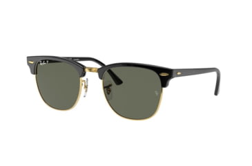 Image of Ray-Ban RB 3016 Sunglasses Black Frame / Crystal Green Polarized 49 mm Diameter Lenses, 901-58-4900