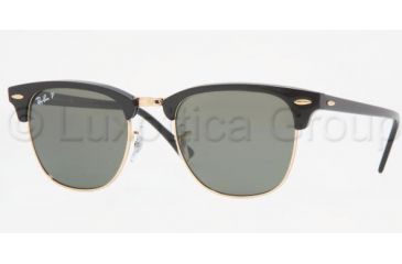 Image of Ray-Ban RB 3016 Sunglasses Styles - Black Crystal Green P Frame / Polarized 51 mm Diameter Lenses, 901-58-5121