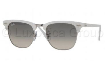 Image of Ray-Ban RB 3016 Sunglasses Styles - Top White On Black Crystal Gray Gr Frame / 49 mm Diameter Lenses, 988-32-4921
