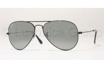Image of Ray-Ban RB3025 SV Prescription Sunglasses, Black Frame, 58 mm Prescription Lenses, 002-37-5814