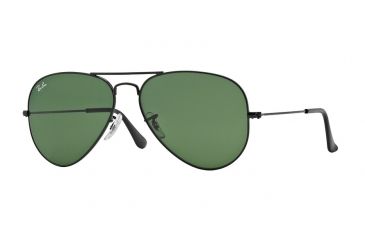 Image of Ray-Ban RB3025 SV Prescription Sunglasses, Black Frame, 58 mm Prescription Lenses, L2823 5814
